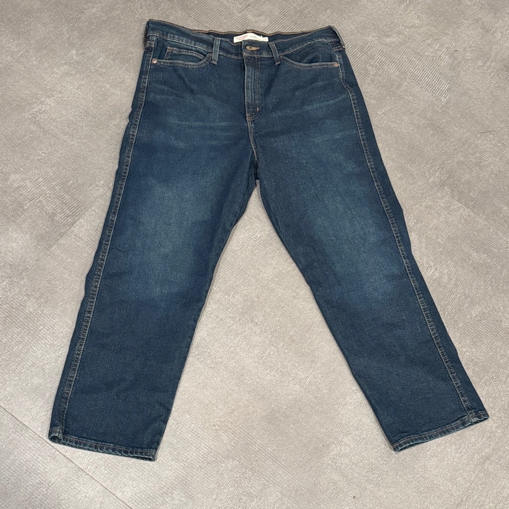 Levi’s Vintage High Rise Straight Dark Blue Jeans Size 14